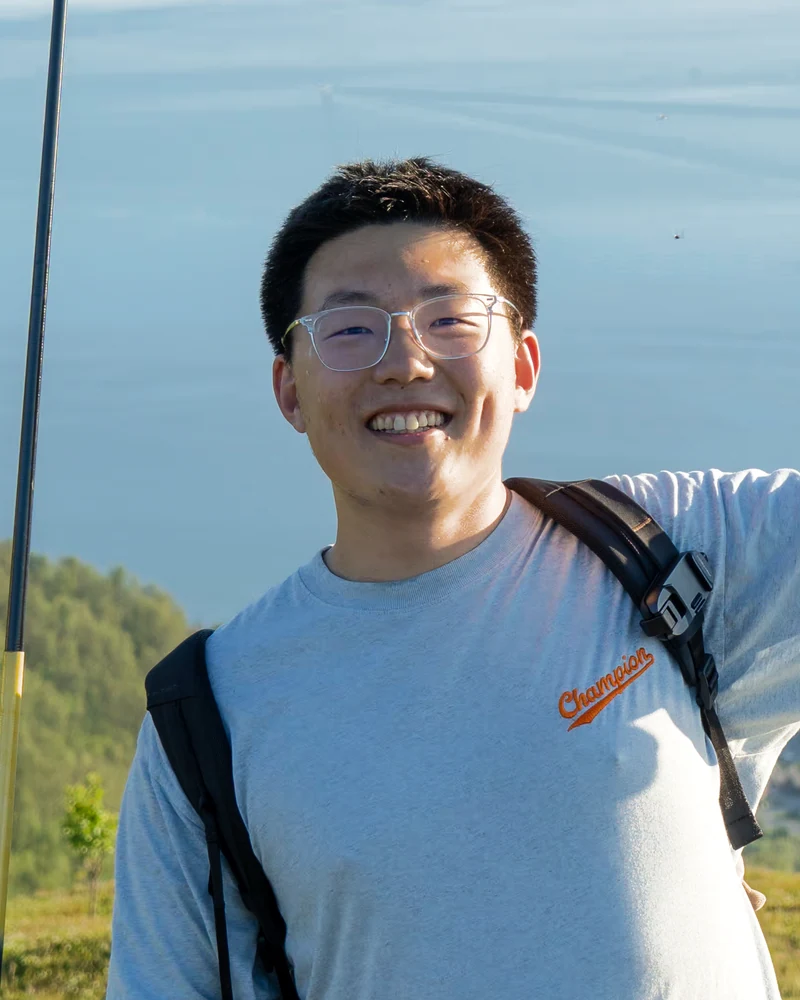 Qianxu on a mountain above a lake